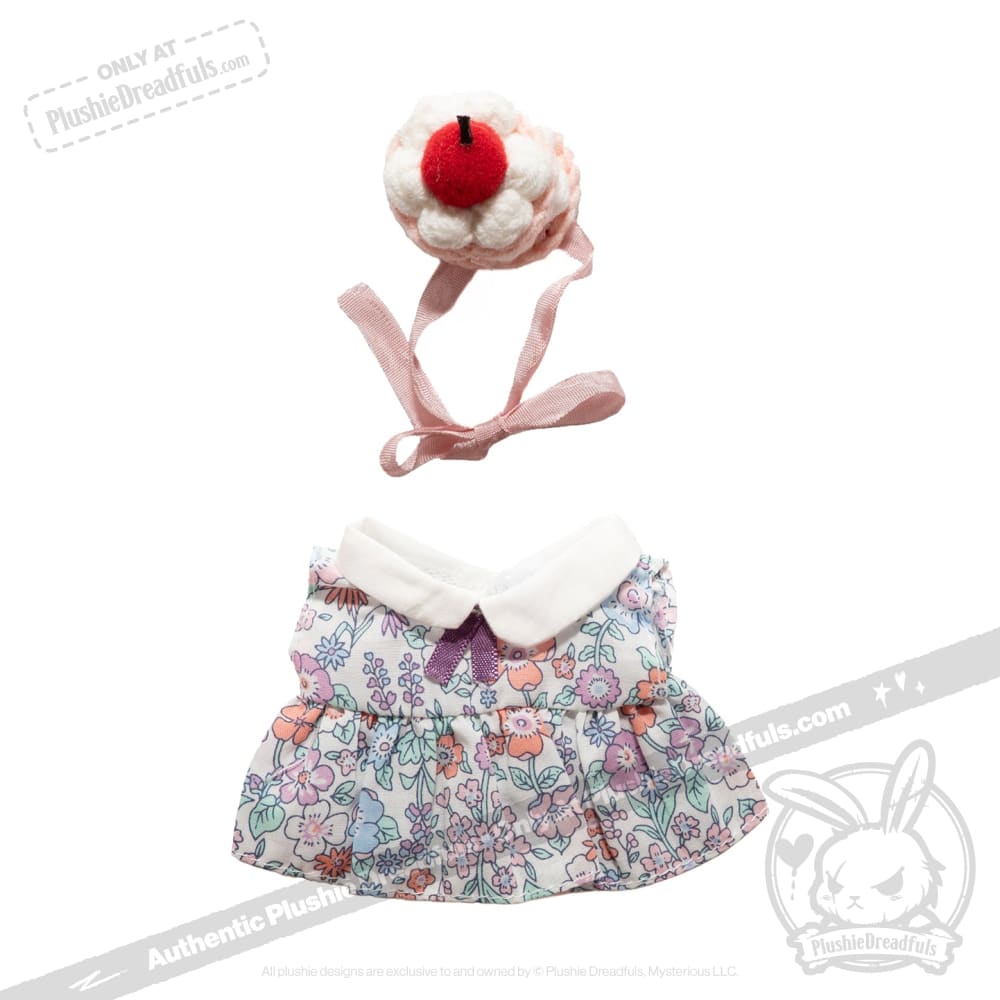 Mini Plush Outfit - Cupcake Paisley Dress