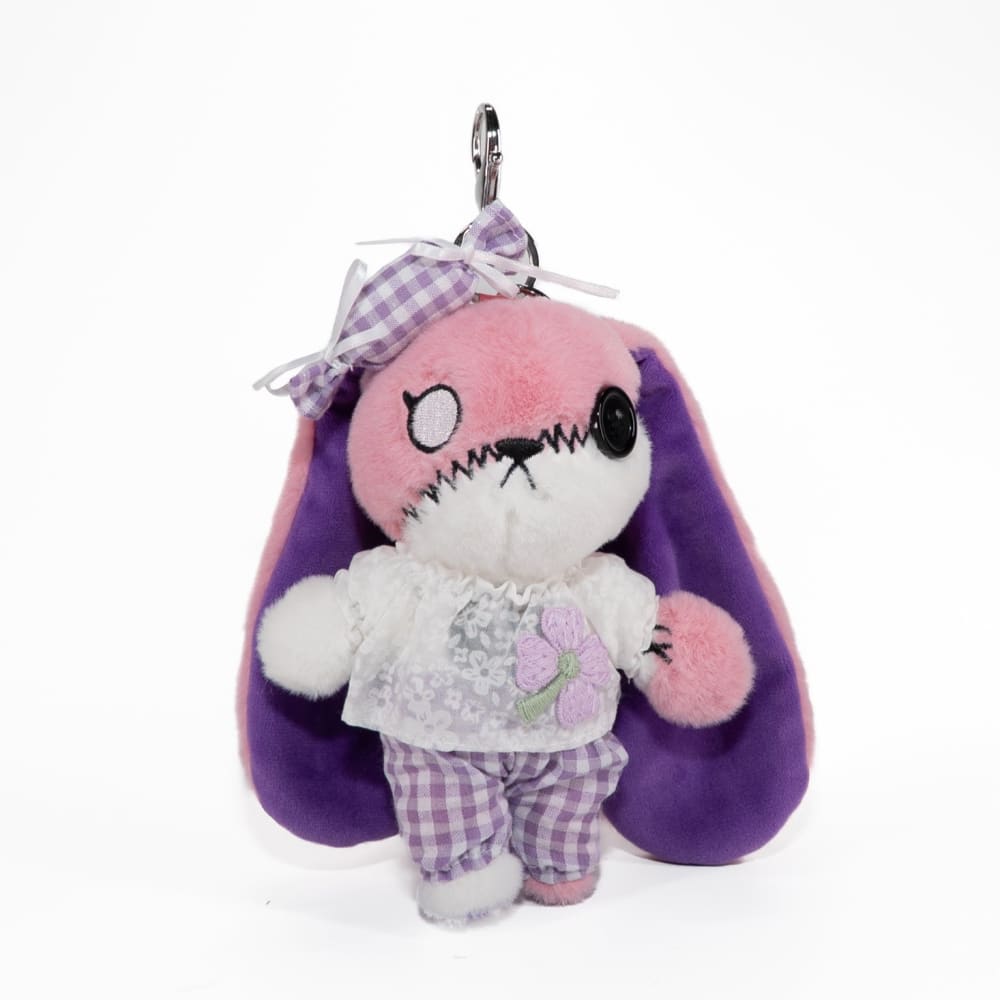 Mini Plush Outfit - Lilac Gingham Pants Ensemble