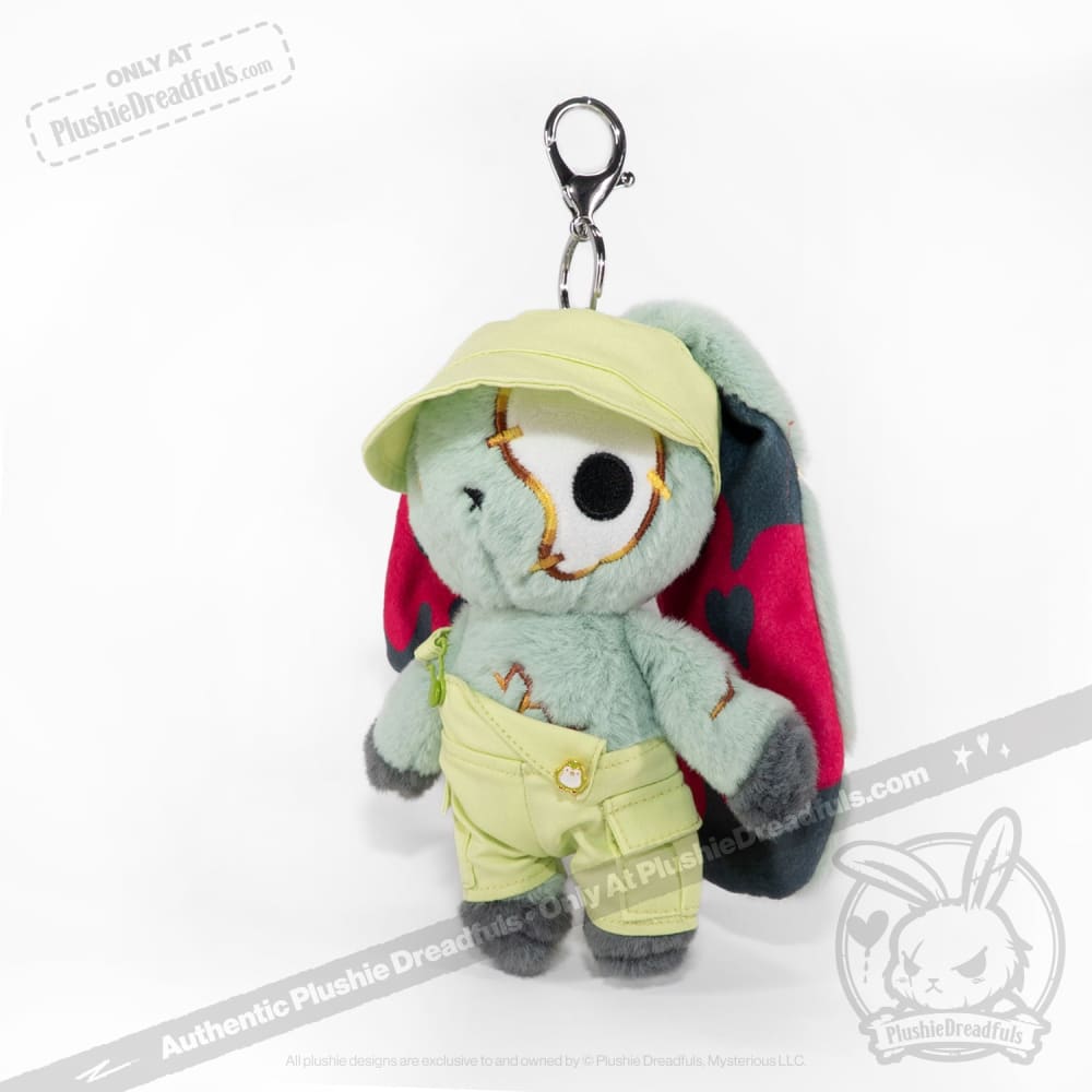 Mini Plush Outfit - Lime off the Shoulder Overalls