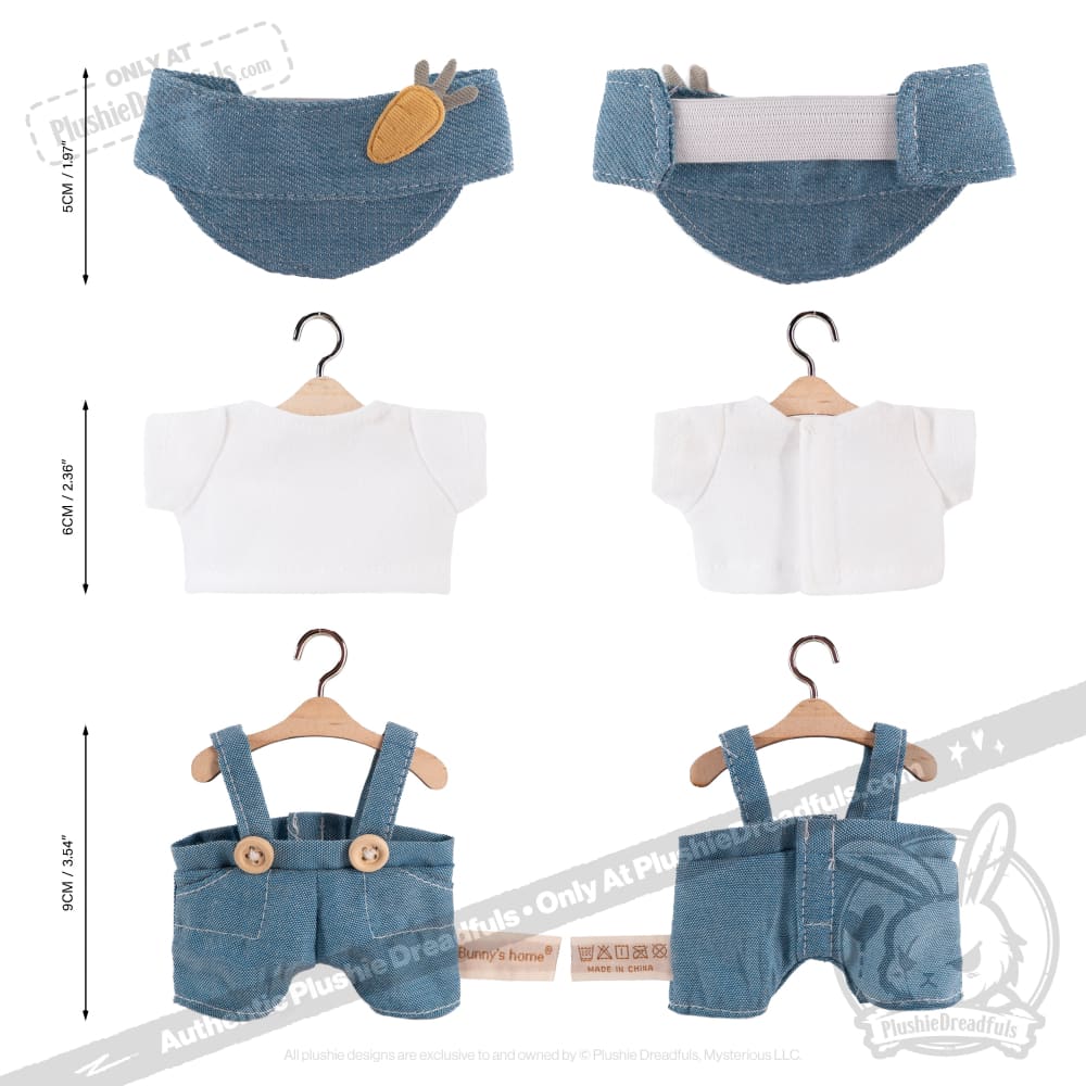 Mini Plush Outfit - Overall Set