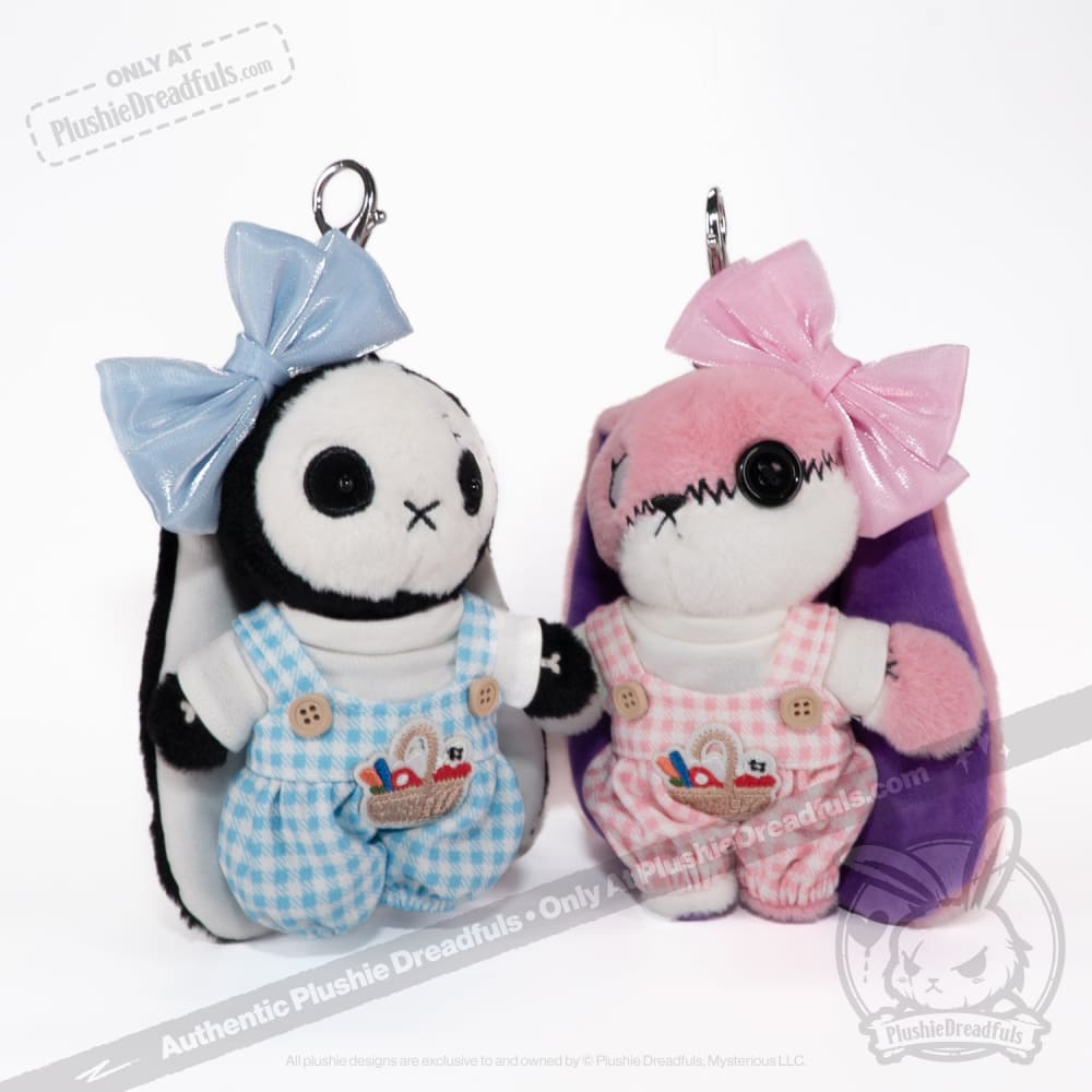 Mini Plush Outfit - Pink Bow Gingham Outfit