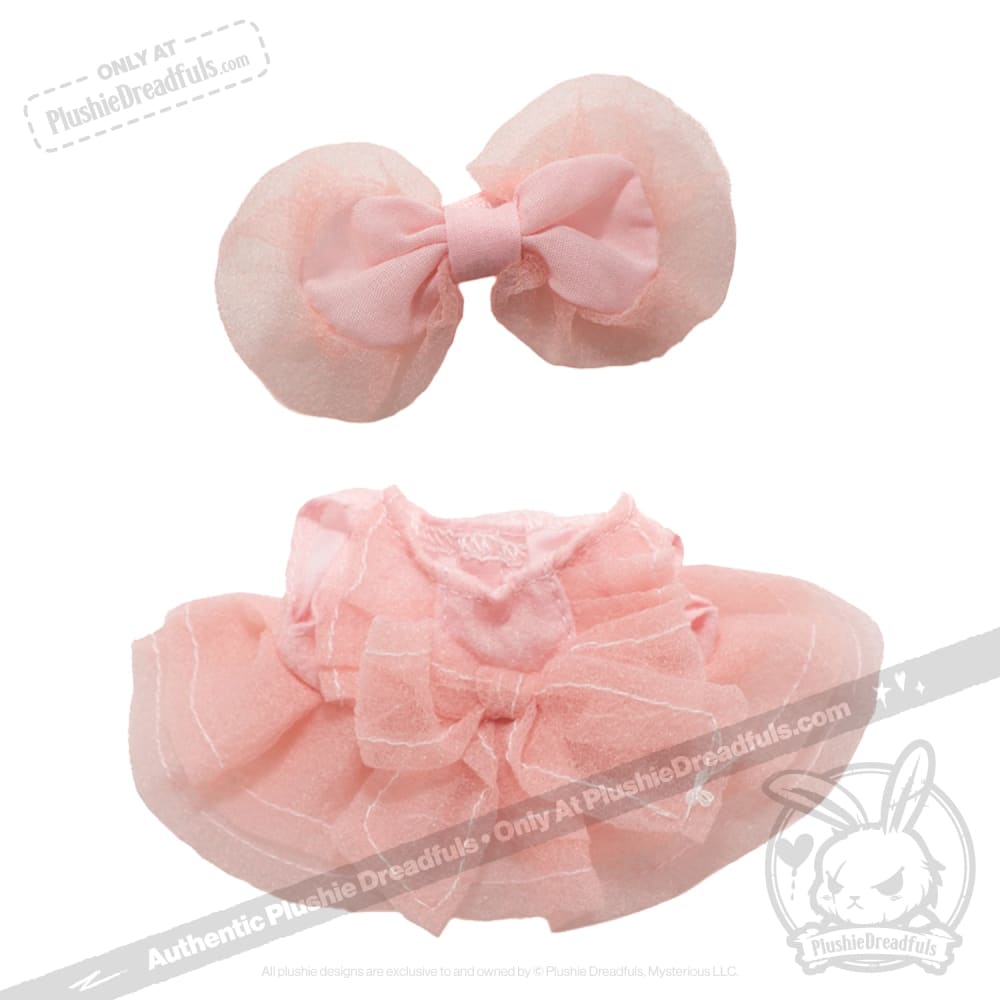 Mini Plush Outfit - Pink Cupcake Dress