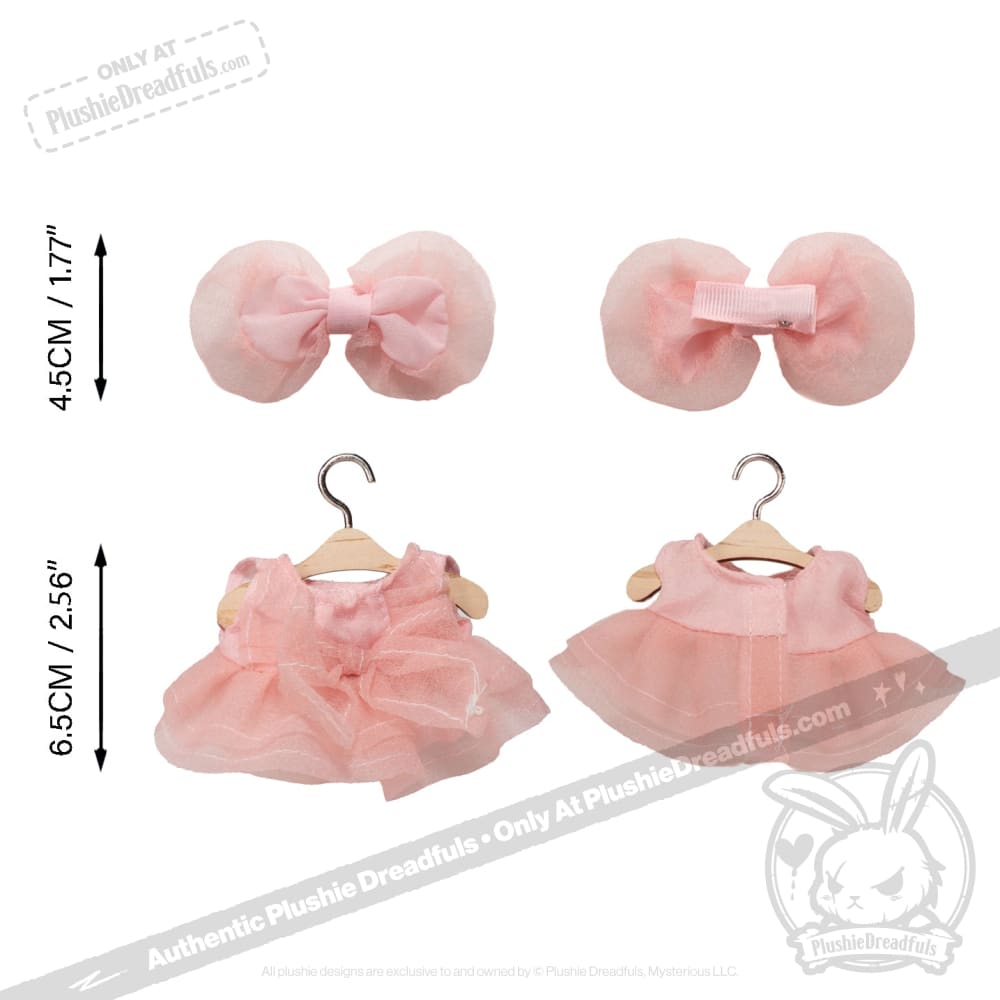 Mini Plush Outfit - Pink Cupcake Dress