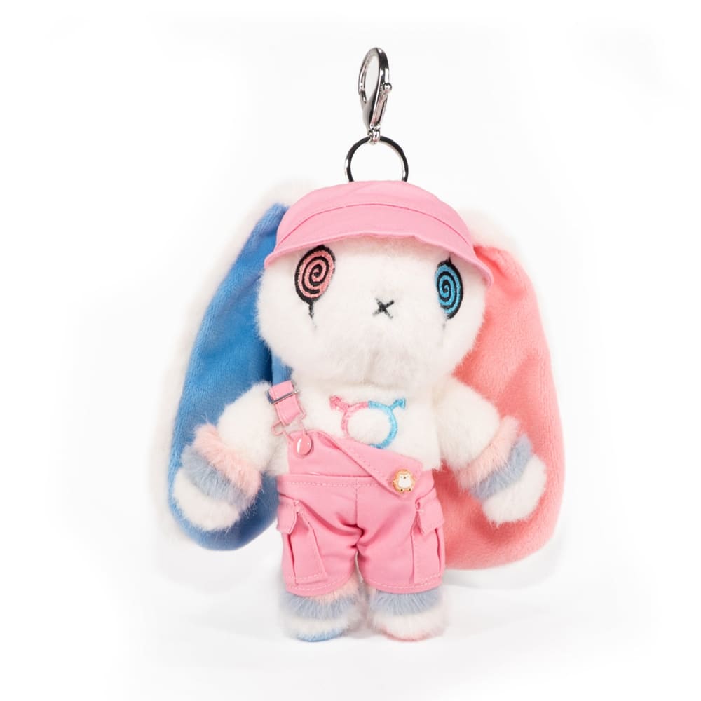 Mini Plush Outfit - Pink off the Shoulder Overalls