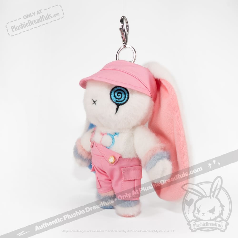 Mini Plush Outfit - Pink off the Shoulder Overalls