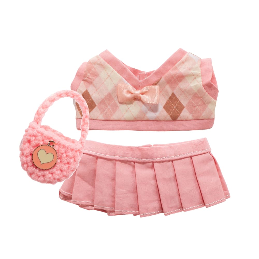 Mini Plush Outfit - Pink Prep Ensemble