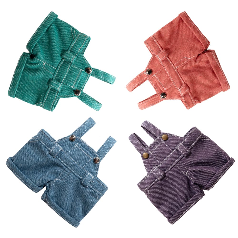 Mini Plush Outfit - Sherbet Overalls