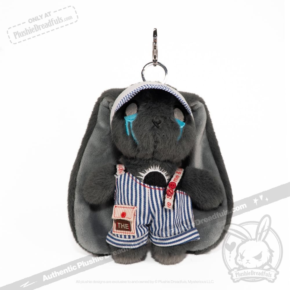 Mini Plush Outfit - Sling Striped Overalls