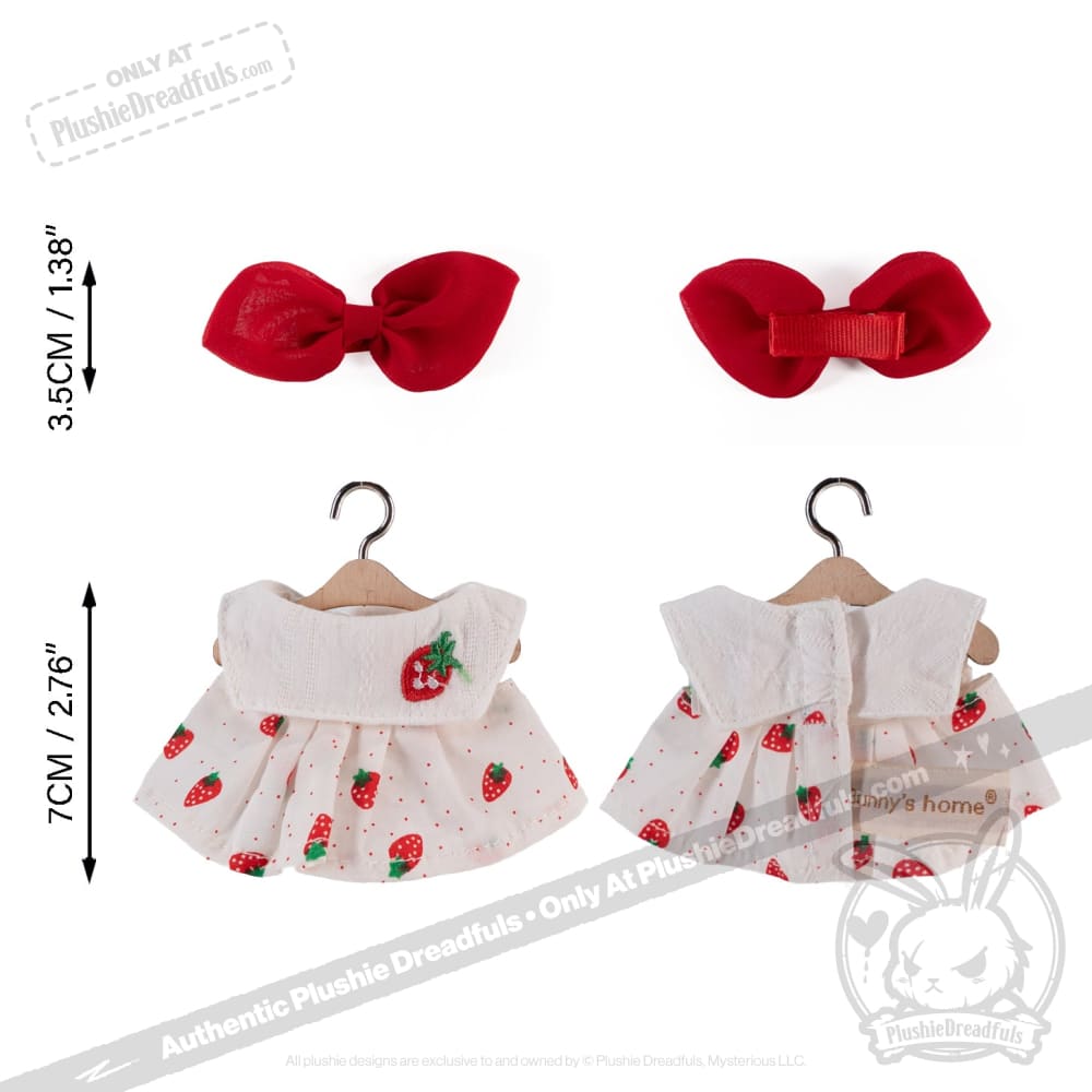 Mini Plush Outfit - Strawberry Outfit