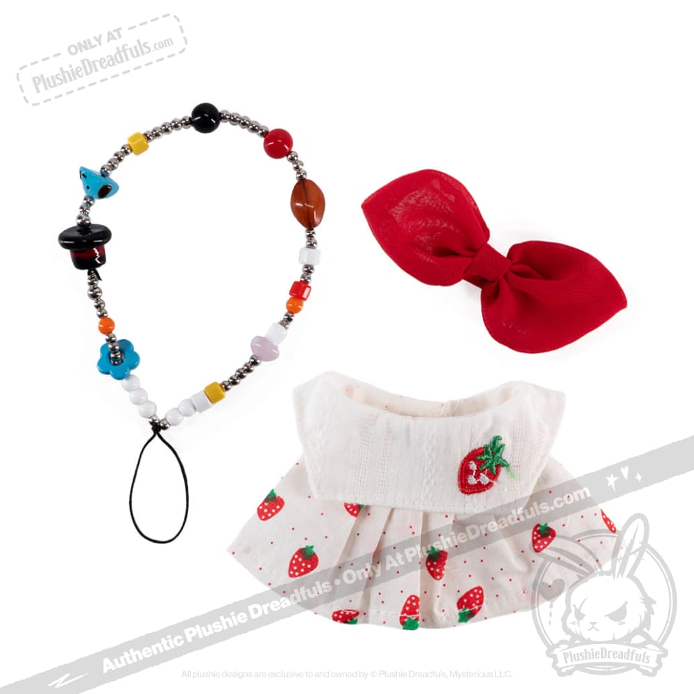 Mini Plush Outfit - Strawberry Outfit