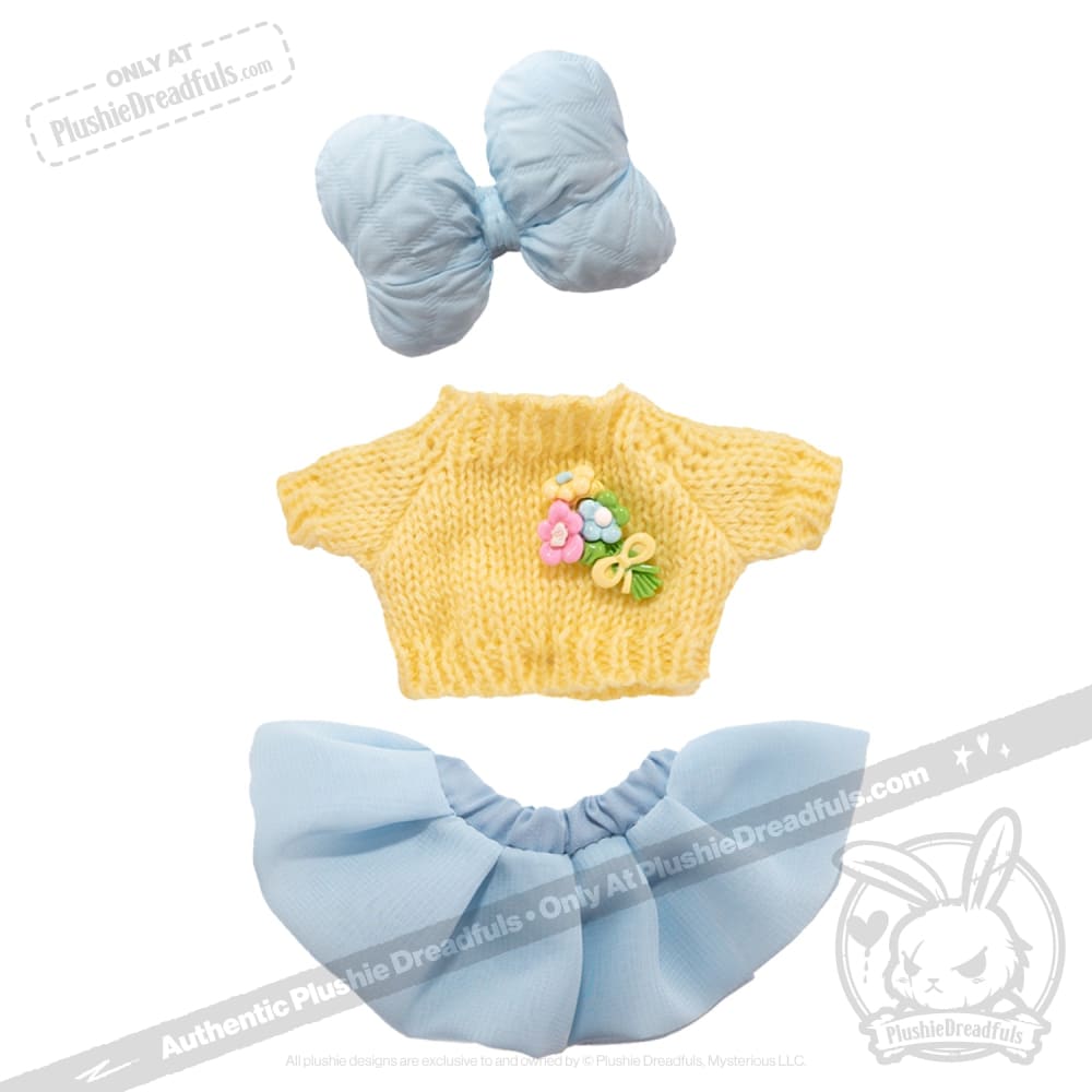 Mini Plush Outfit - Summer Nights Flower Sweater Ensemble