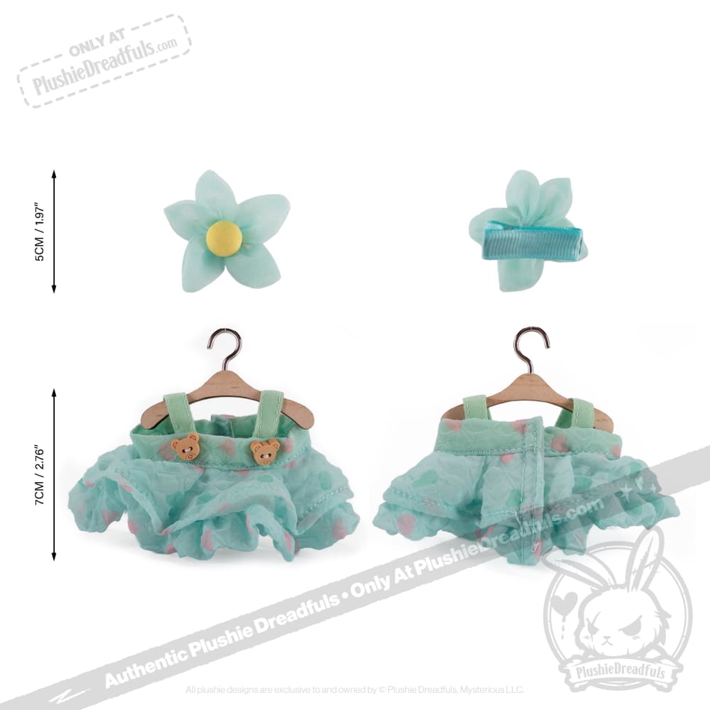 Mini Plush Outfit -  Teddy Bear Picnic Dress