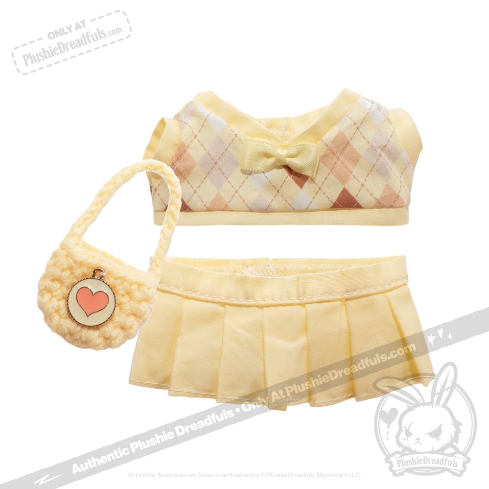 Mini Plush Outfit - Yellow Prep Ensemble
