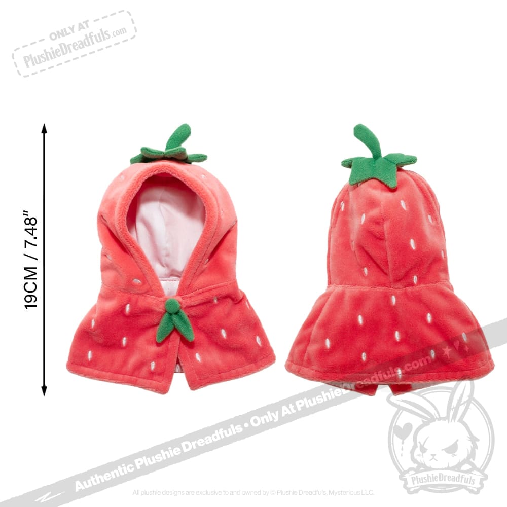 Mini Plush Strawberry Cloak