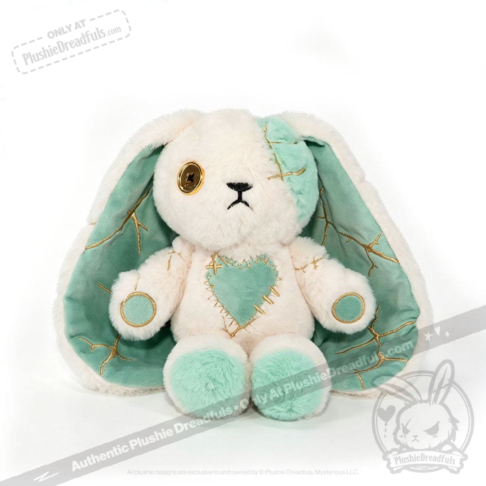 Mint Kintsugi Love Rabbit - Plush Stuffed Animal