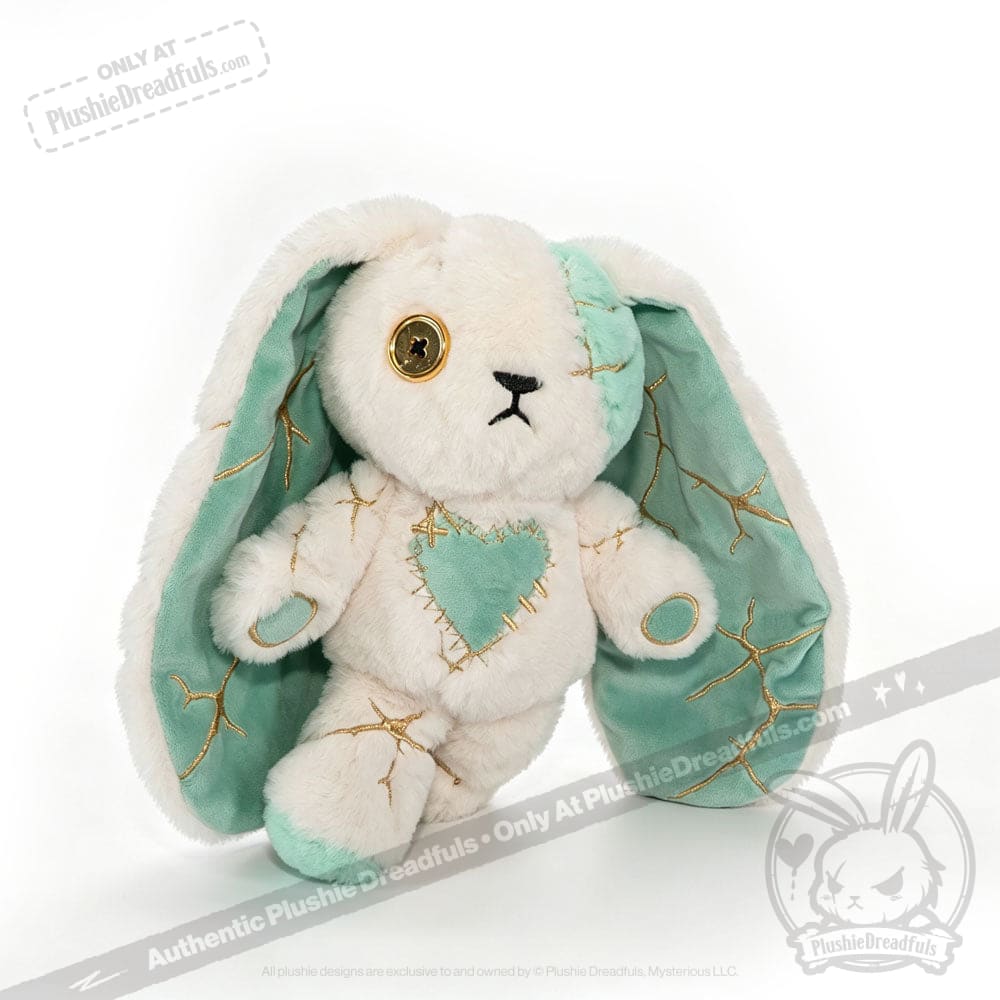 Mint Kintsugi Love Rabbit - Plush Stuffed Animal