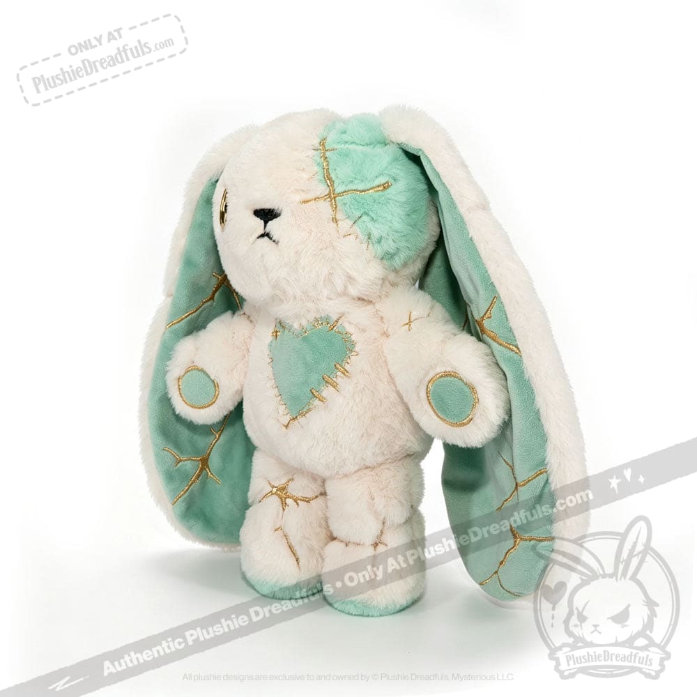 Mint Kintsugi Love Rabbit - Plush Stuffed Animal
