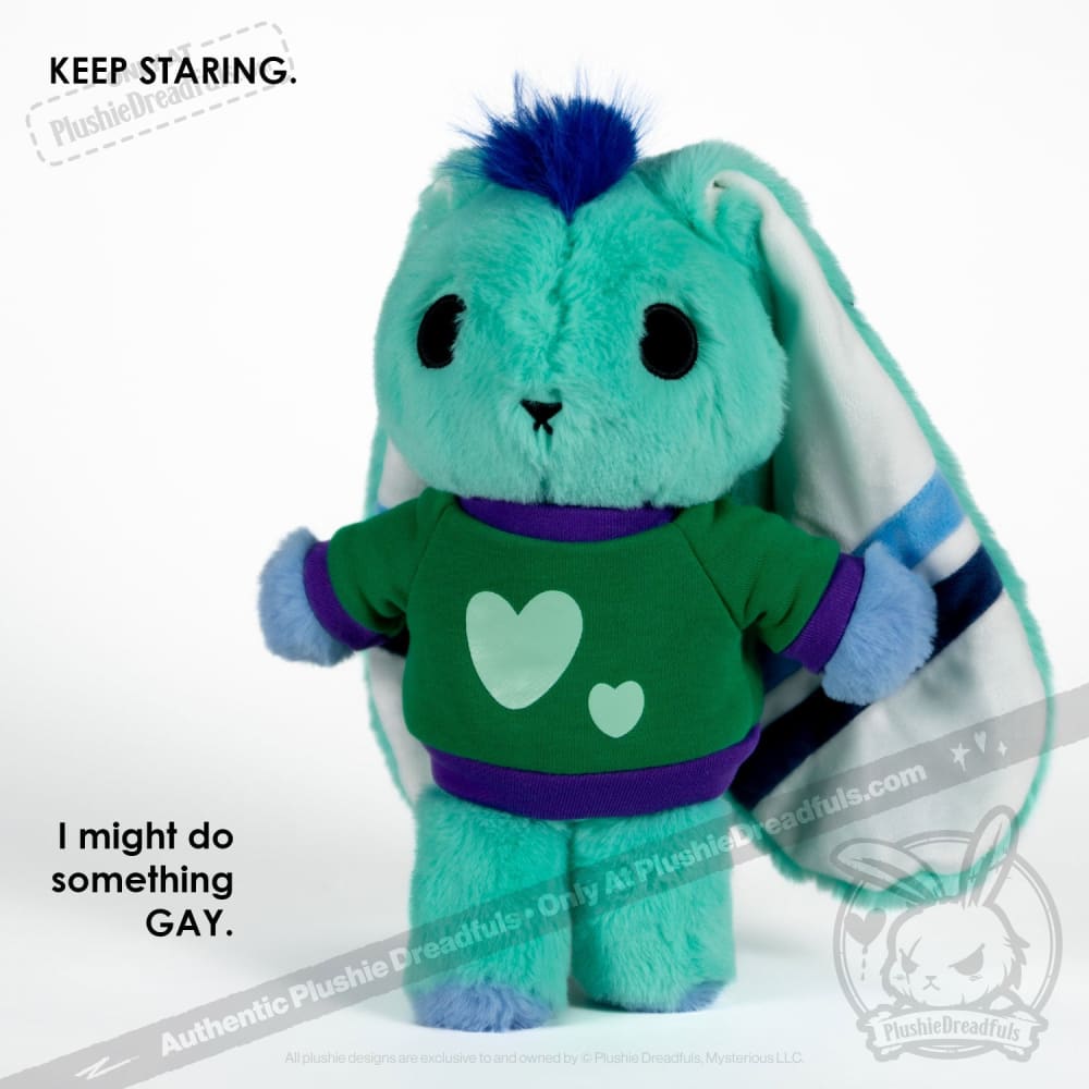 MLM Gay Bunny - Plush Stuffed Animal