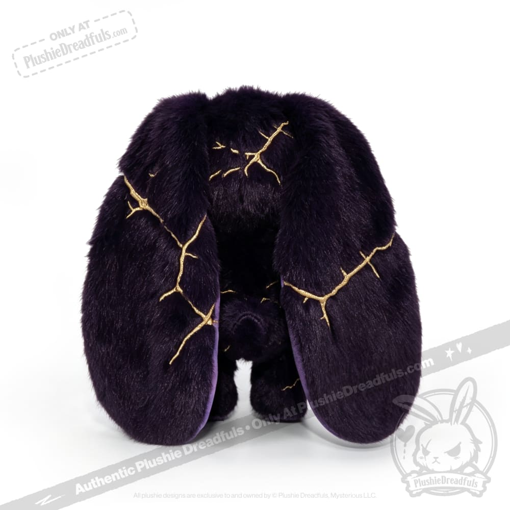 Obsidian Kintsugi Love Rabbit - Plush Stuffed Animal