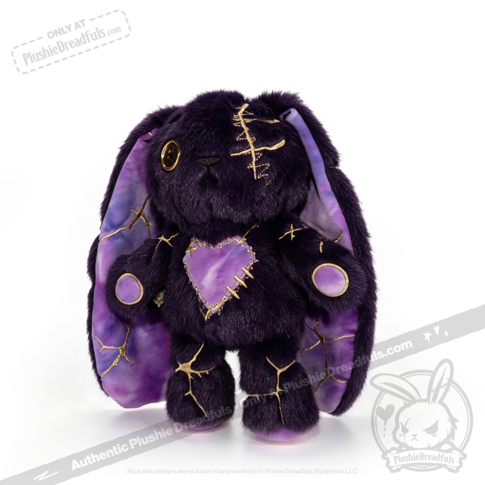 Obsidian Kintsugi Love Rabbit - Plush Stuffed Animal