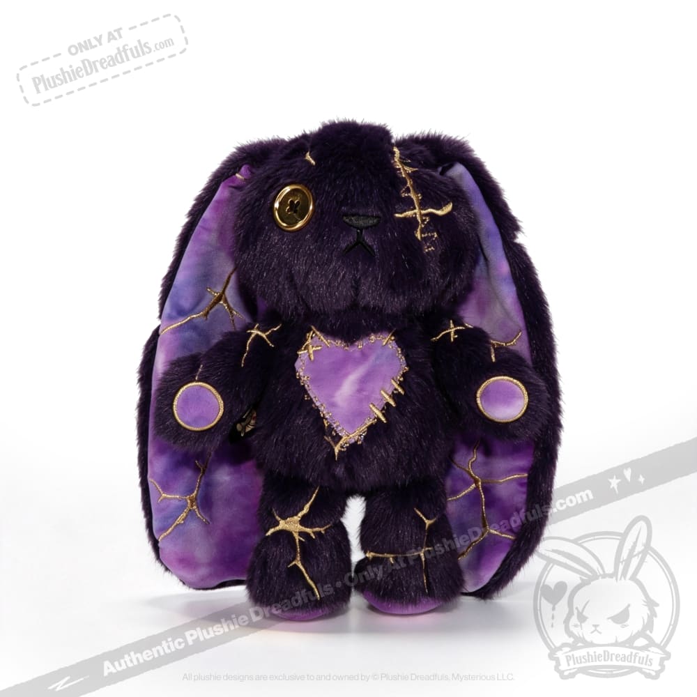 Obsidian Kintsugi Love Rabbit - Plush Stuffed Animal