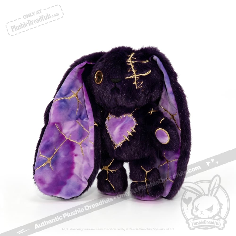 Obsidian Kintsugi Love Rabbit - Plush Stuffed Animal