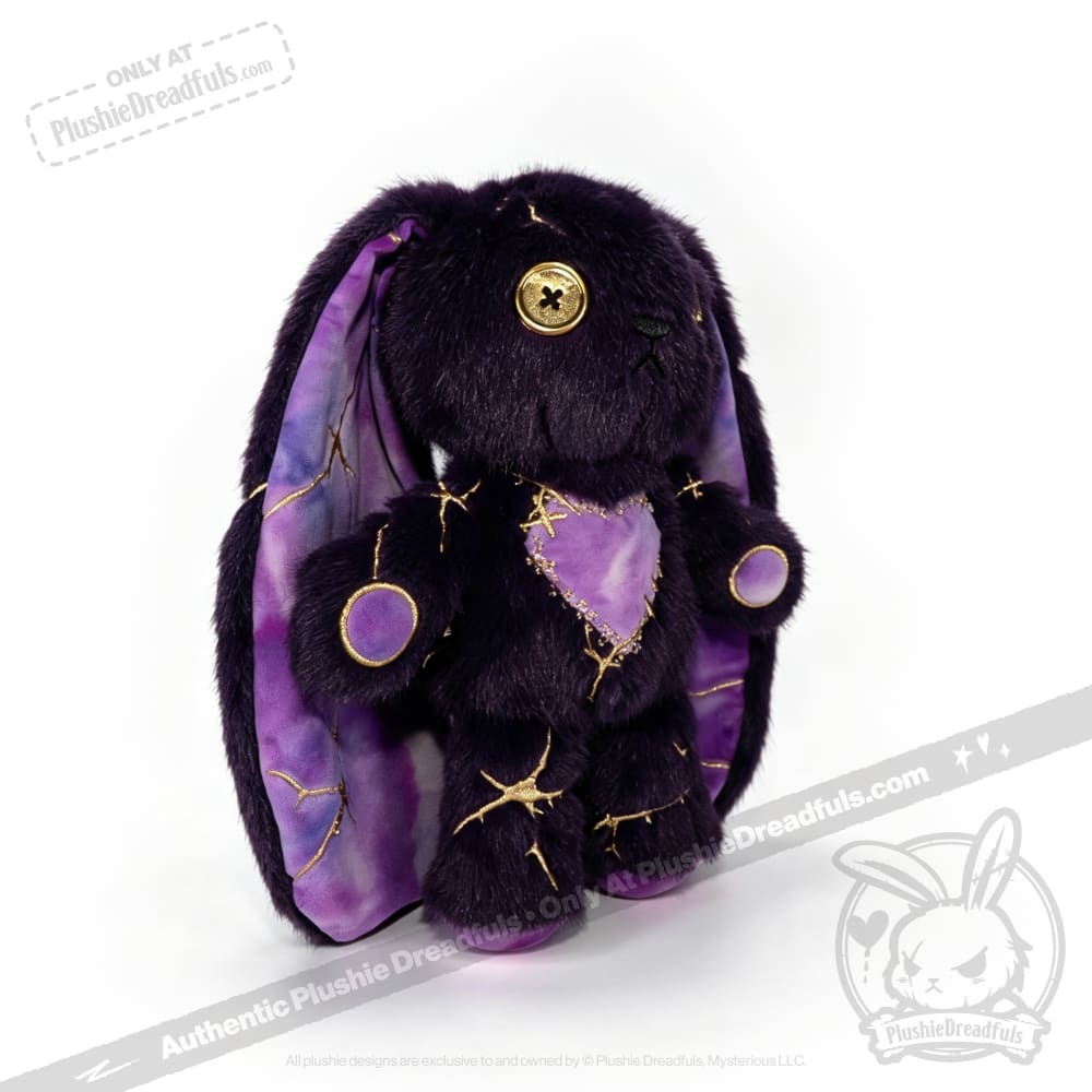 Obsidian Kintsugi Love Rabbit - Plush Stuffed Animal