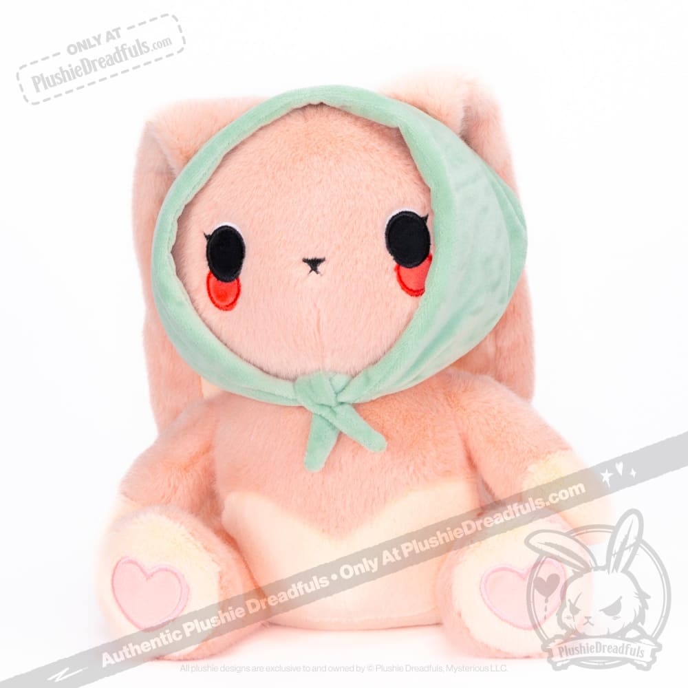 Peach Rabbit - Plush Stuffed Animal
