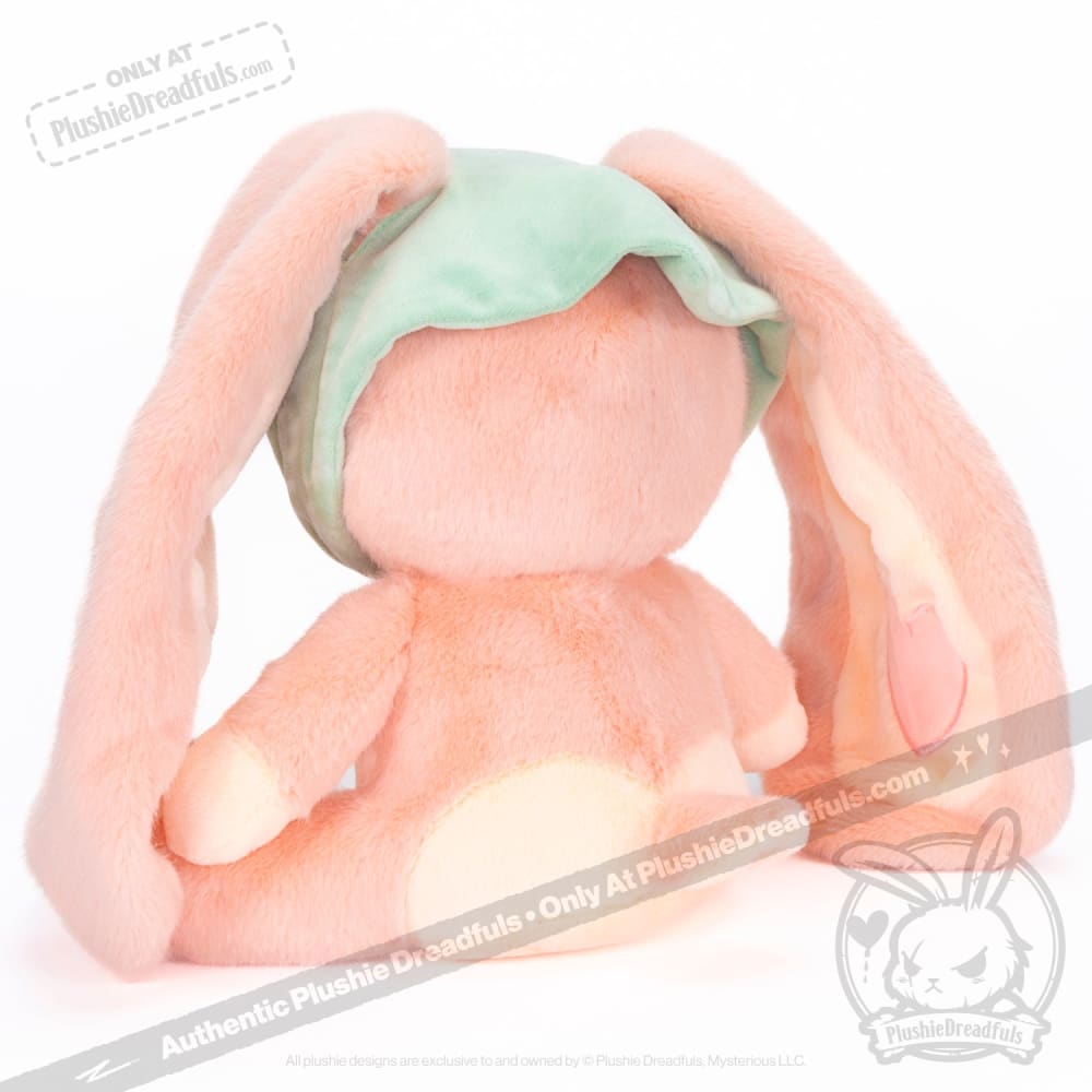 Peach Rabbit - Plush Stuffed Animal