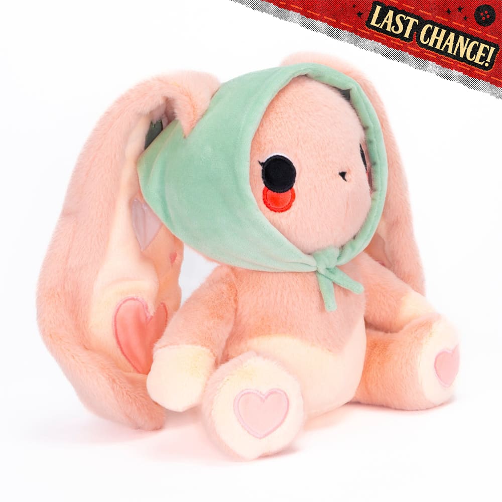 Peach Rabbit - Plush Stuffed Animal