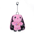 Pink Autism Rabbit Plush Keychain Accessory