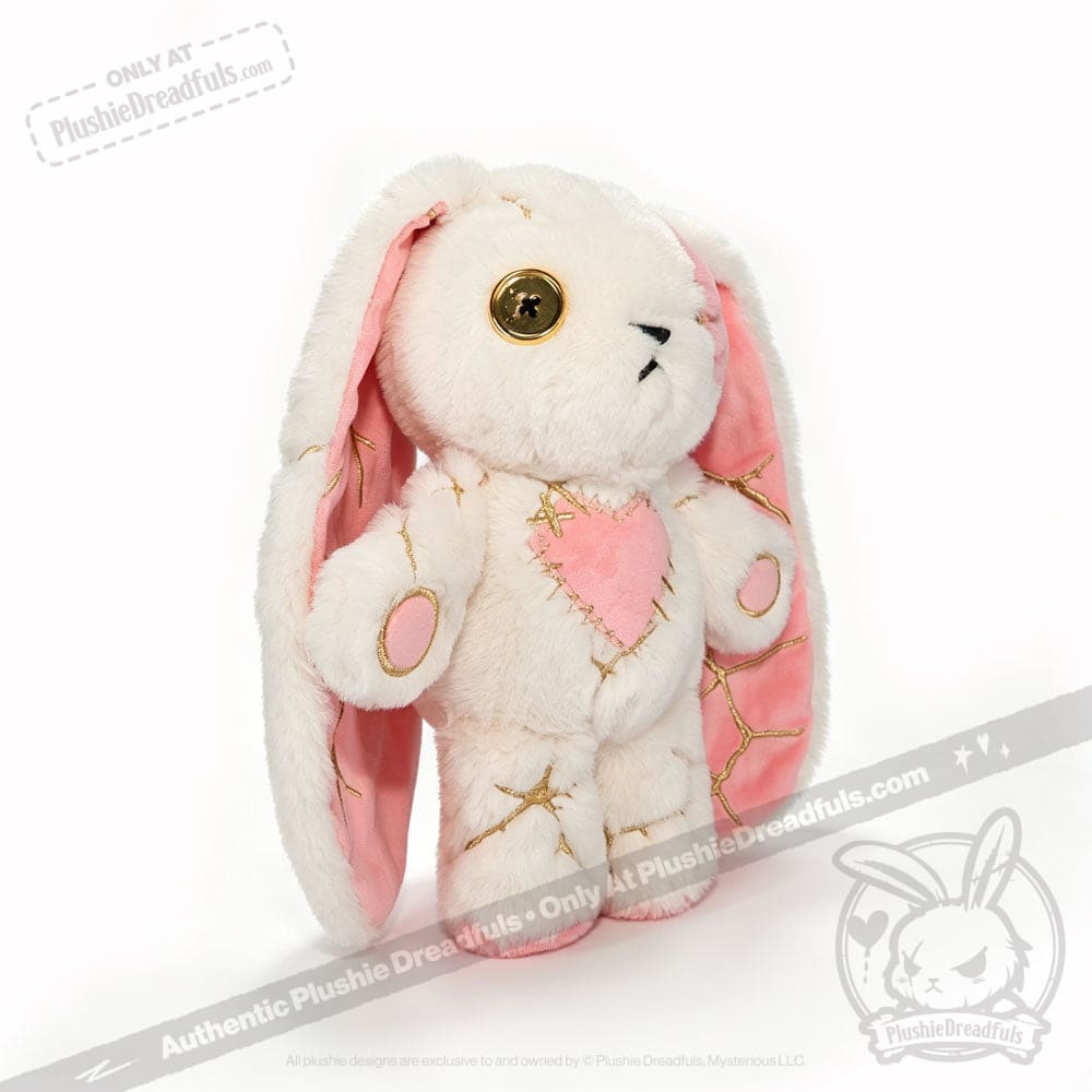 Pink Kintsugi Love Rabbit - Plush Stuffed Animal