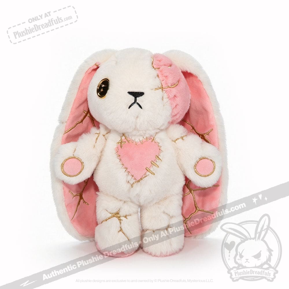 Pink Kintsugi Love Rabbit - Plush Stuffed Animal