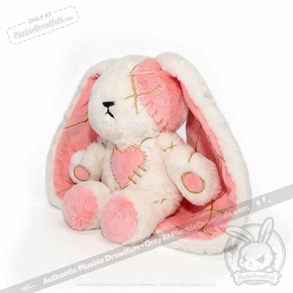 Pink Kintsugi Love Rabbit - Plush Stuffed Animal