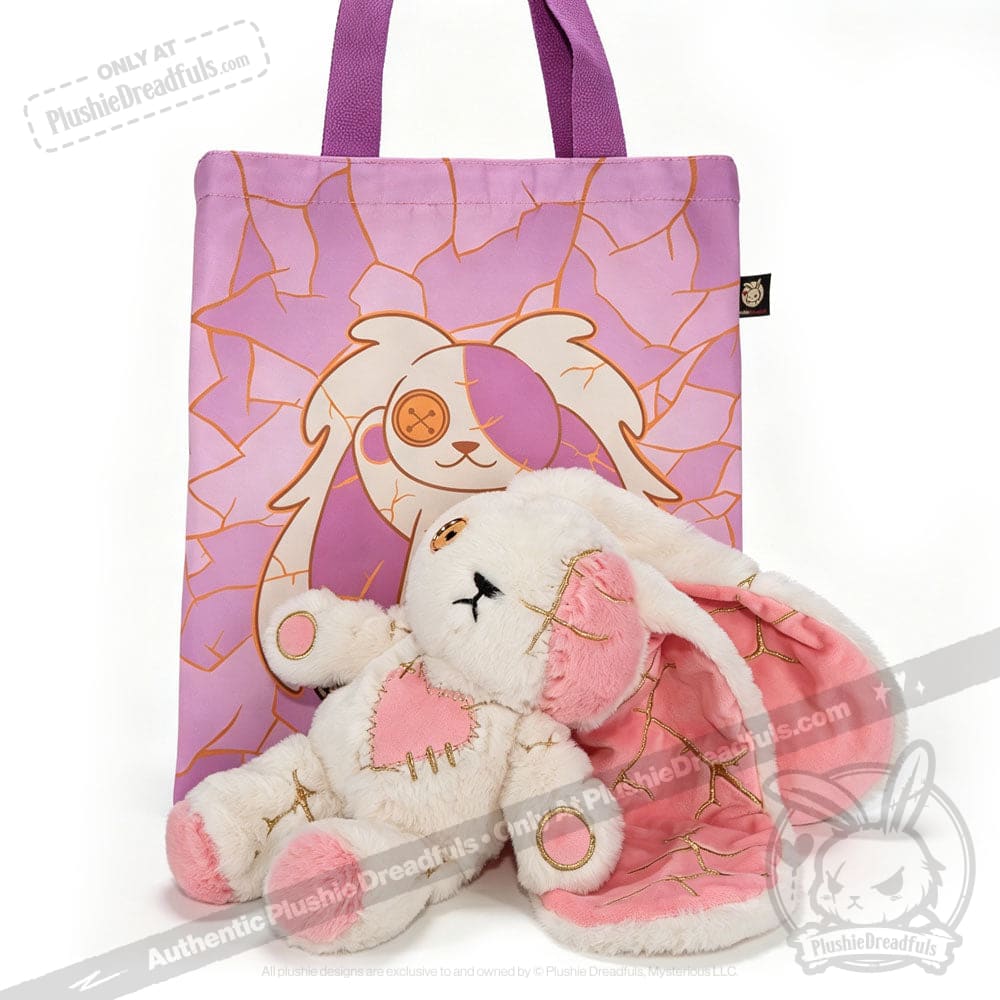 Pink Kintsugi Love Rabbit - Plush Stuffed Animal