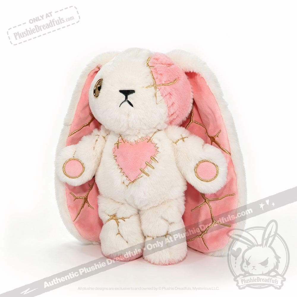 Pink Kintsugi Love Rabbit - Plush Stuffed Animal