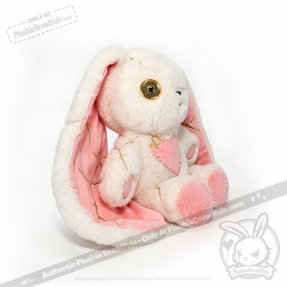 Pink Kintsugi Love Rabbit - Plush Stuffed Animal