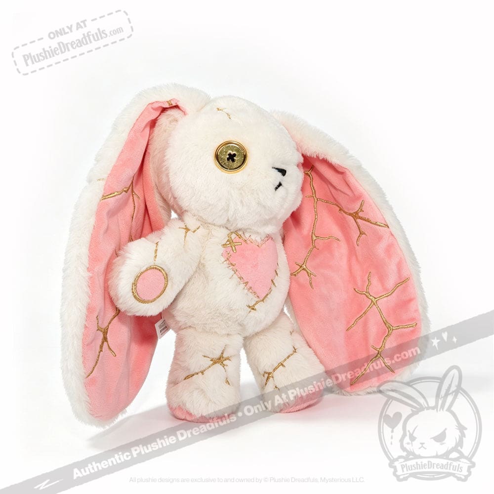 Pink Kintsugi Love Rabbit - Plush Stuffed Animal