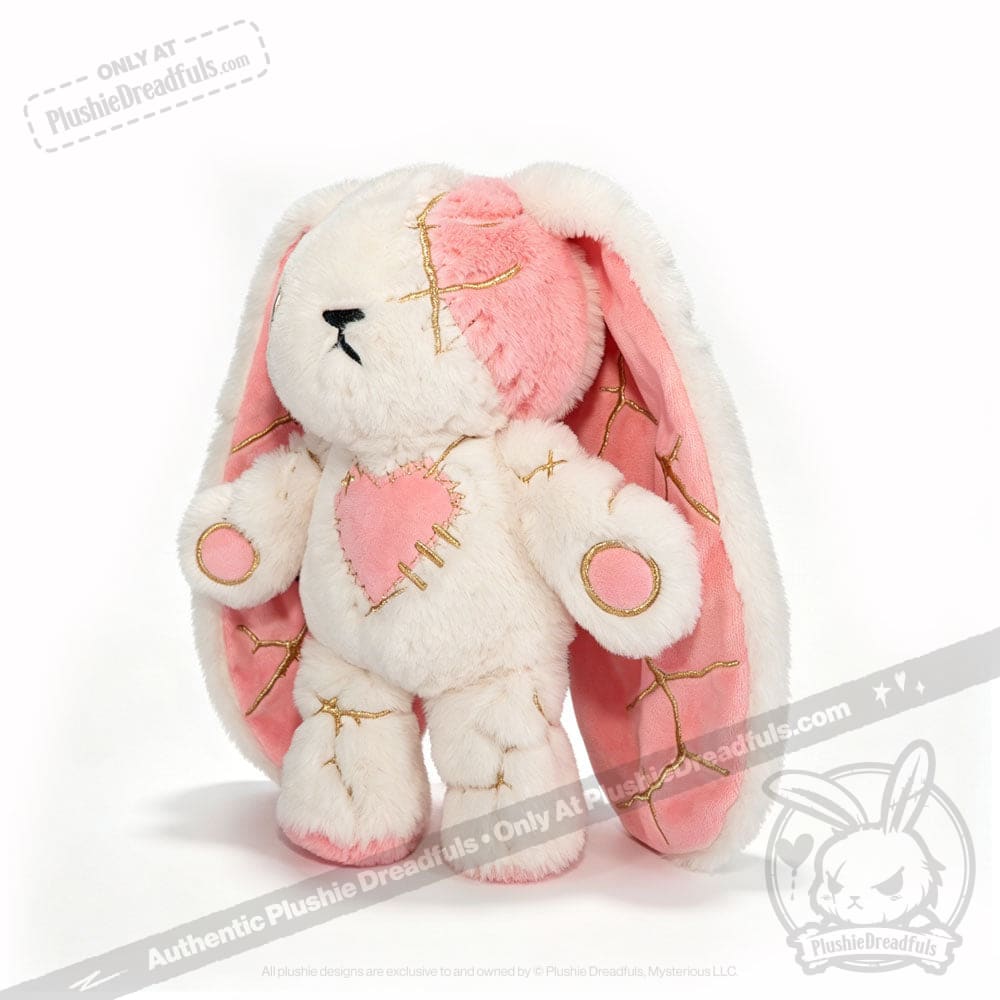 Pink Kintsugi Love Rabbit - Plush Stuffed Animal