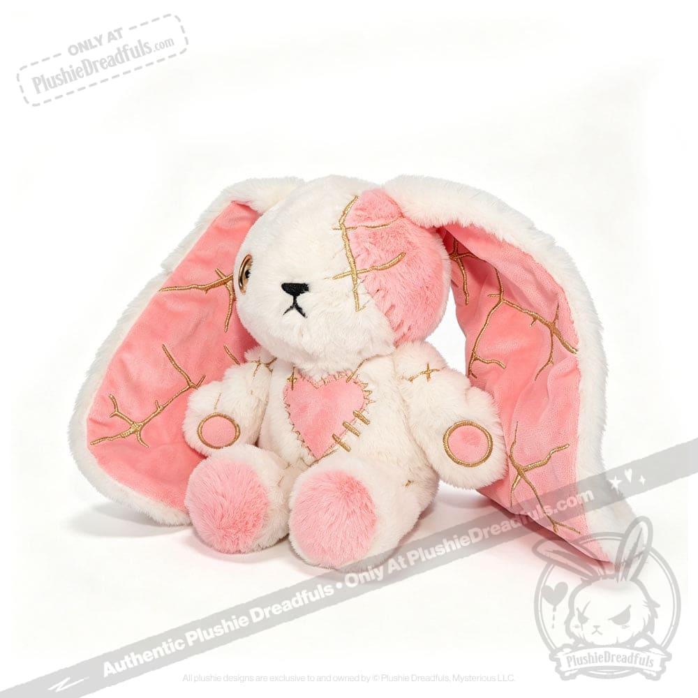 Pink Kintsugi Love Rabbit - Plush Stuffed Animal