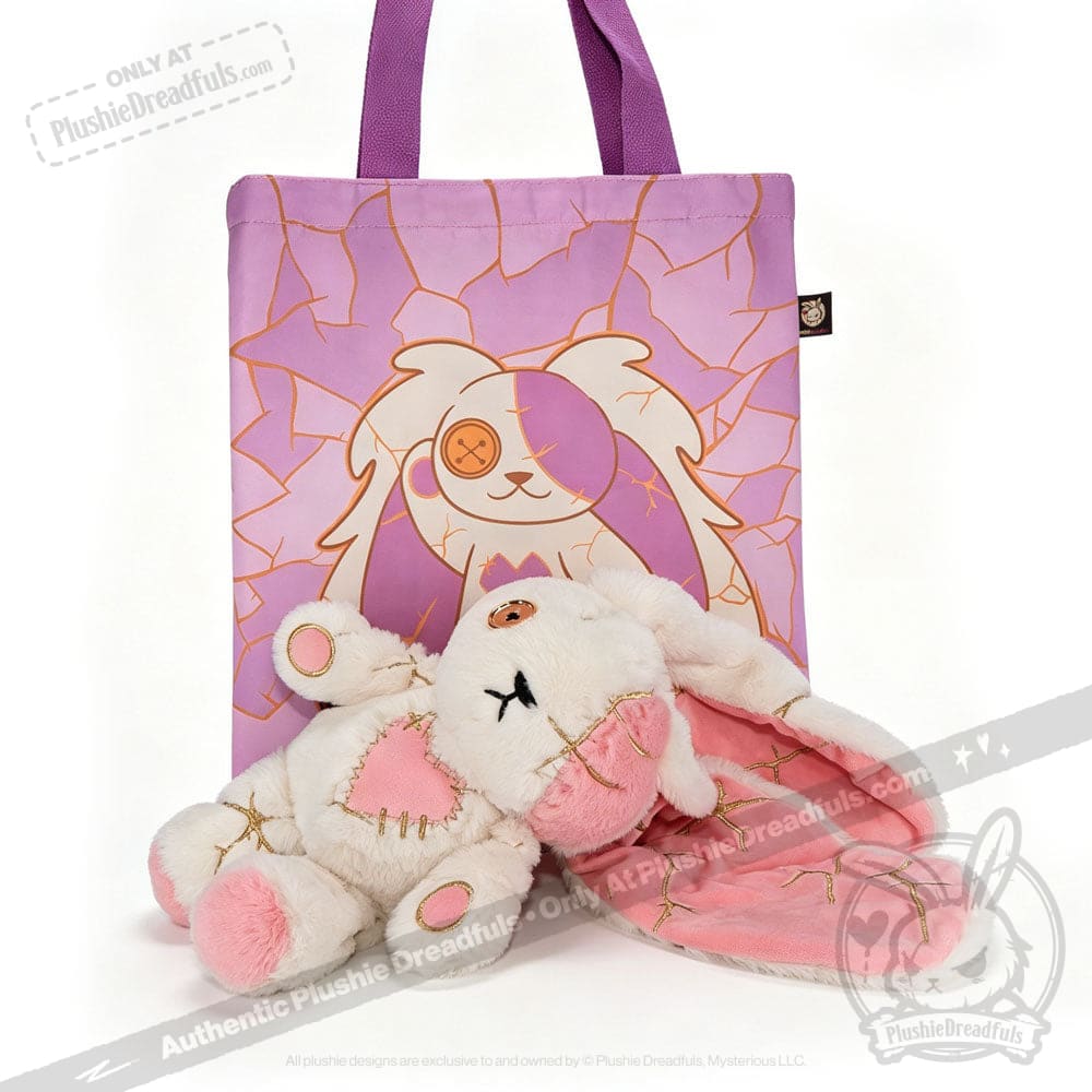 Pink Kintsugi Love Rabbit - Plush Stuffed Animal