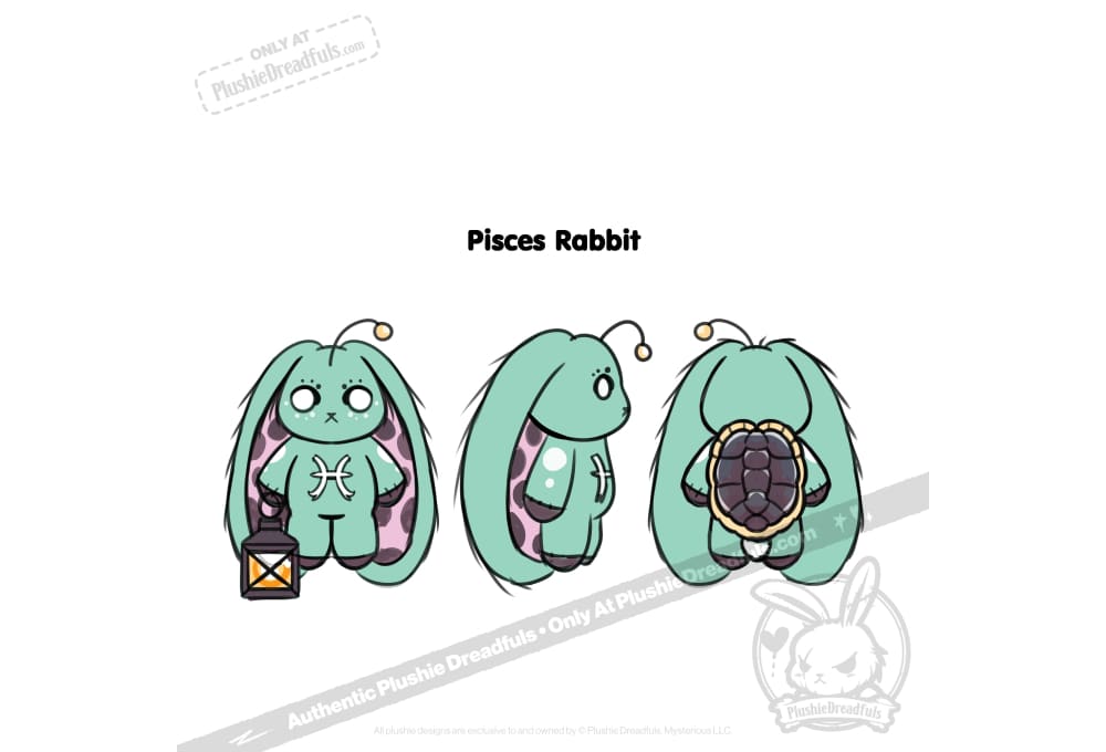 Pisces Rabbit - Plush Stuffed Rabbit