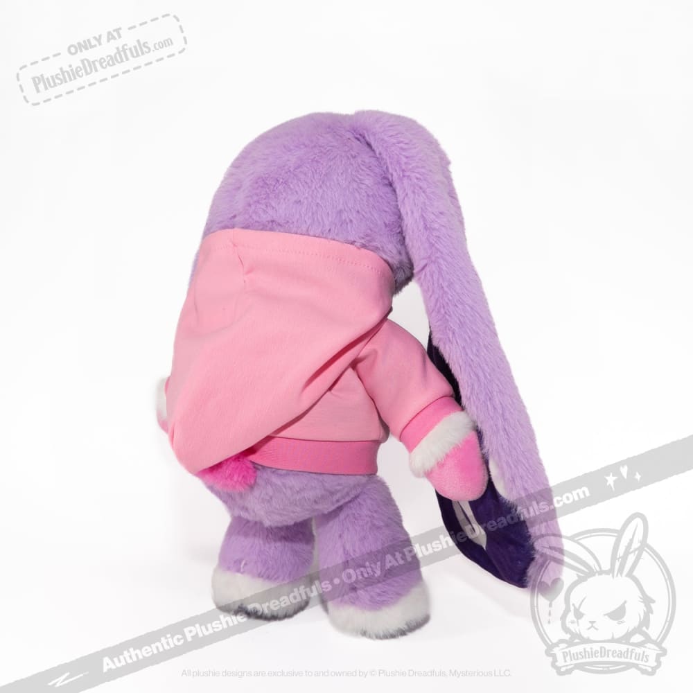 Plush Hoodie - Pink Bun Hoodie