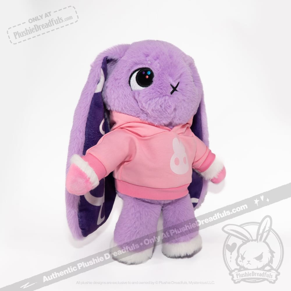 Plush Hoodie - Pink Bun Hoodie
