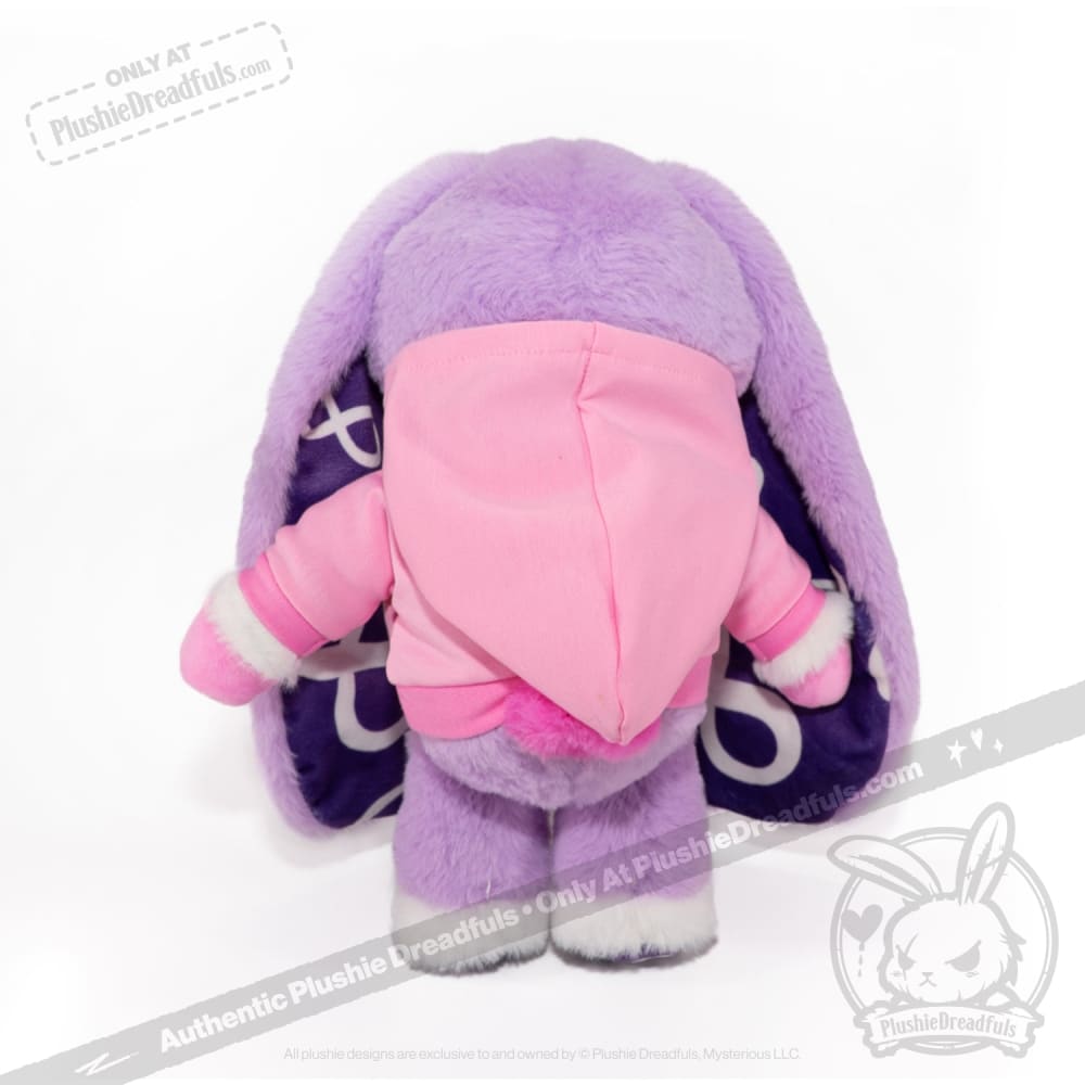 Plush Hoodie - Pink Bun Hoodie