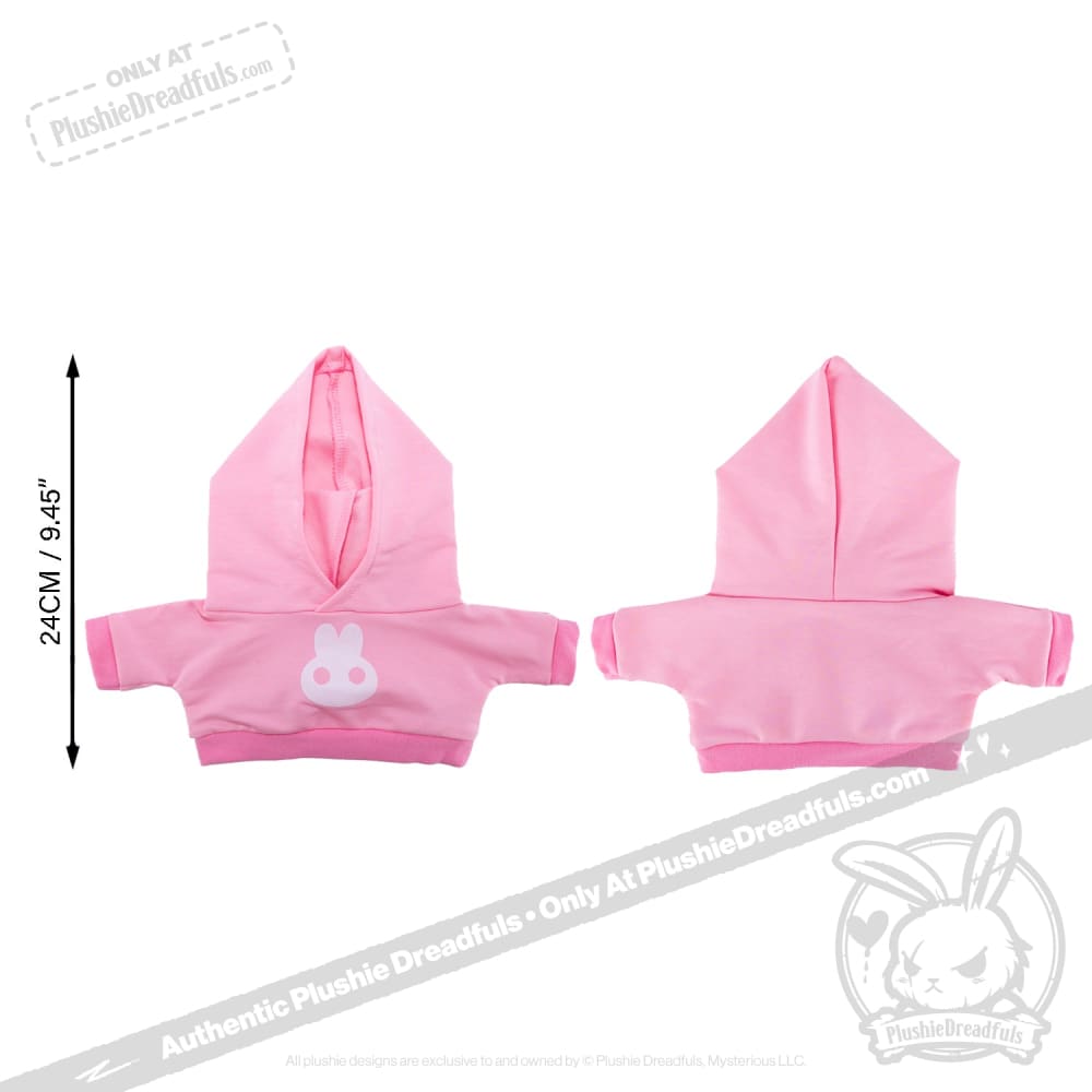 Plush Hoodie - Pink Bun Hoodie