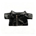 Plush Outfit - Black Leather Jacket