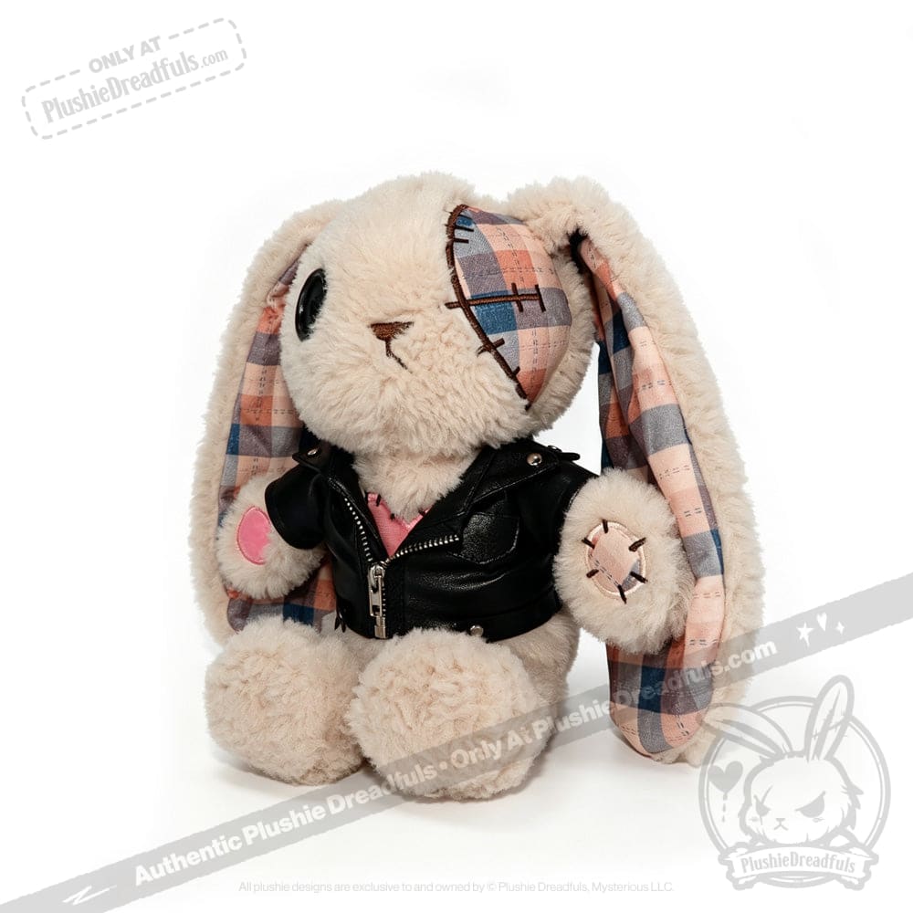 Plush Outfit - Black Leather Jacket