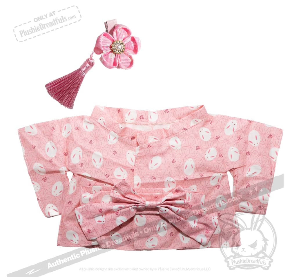 Plush Outfit - Pink Kimono
