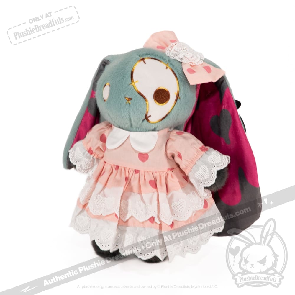 Plush Outfit - Pink Polka Dot Ruffle Dress Outfit